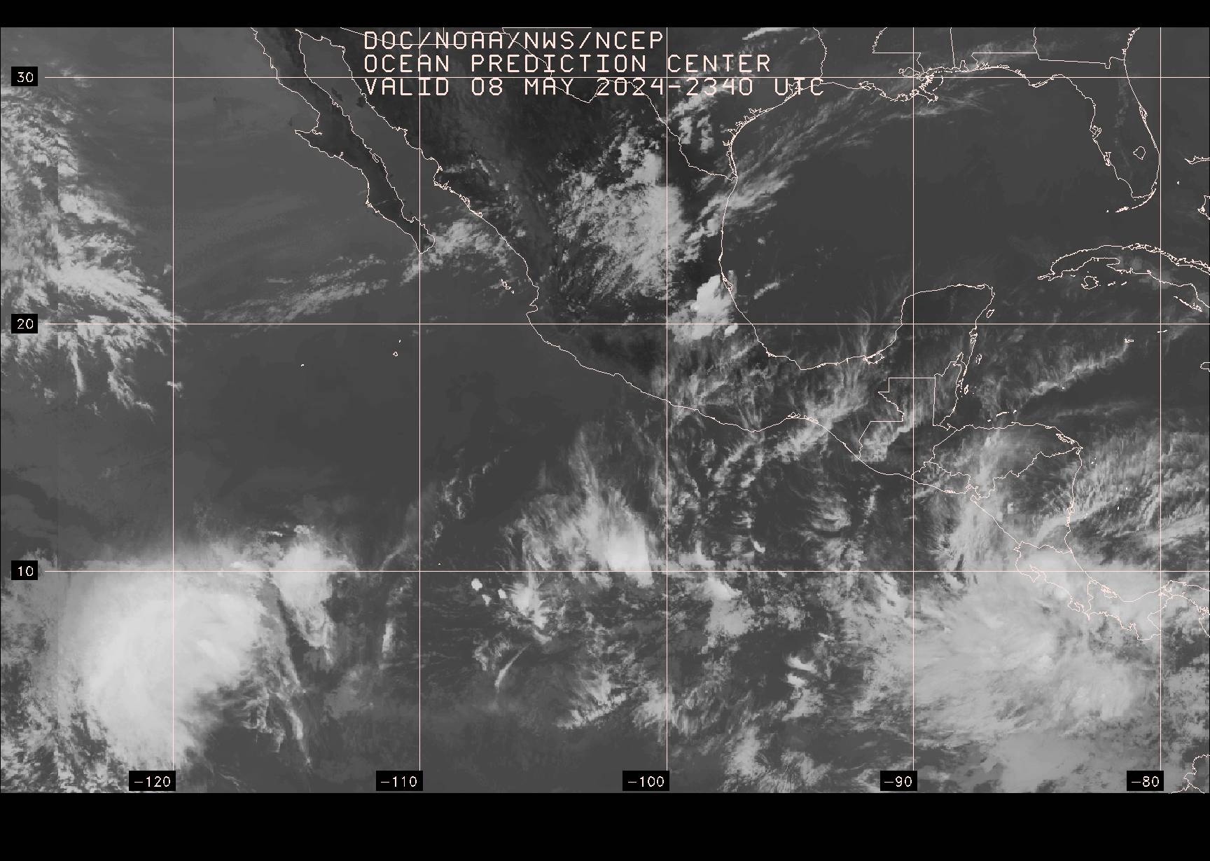 Pacific satellite image