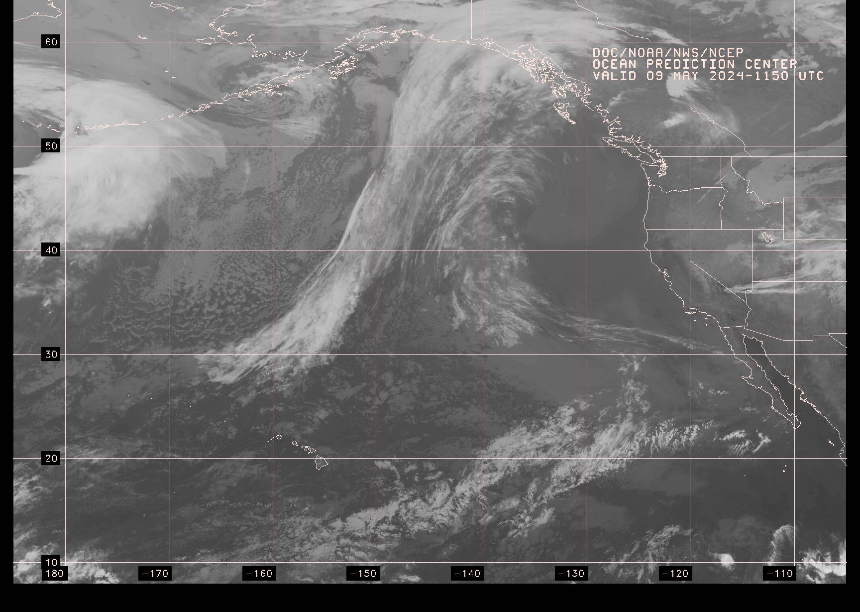 West Pacific satellite image