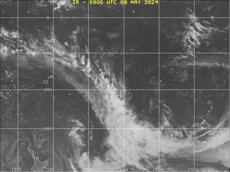 Southwest Pacific satellite image