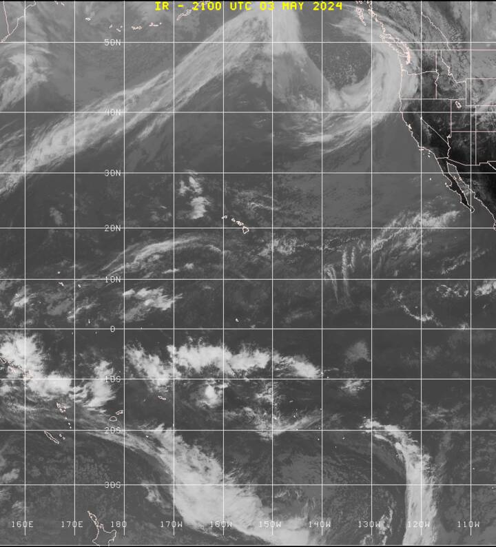 East Pacific satellite image