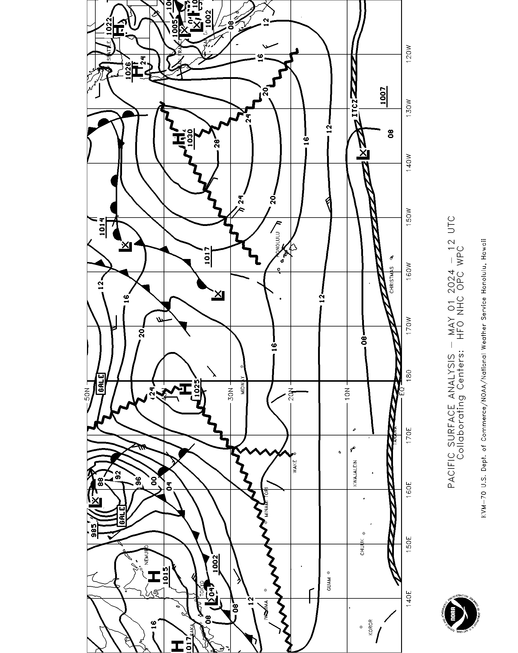 Pacific Surface analysis 